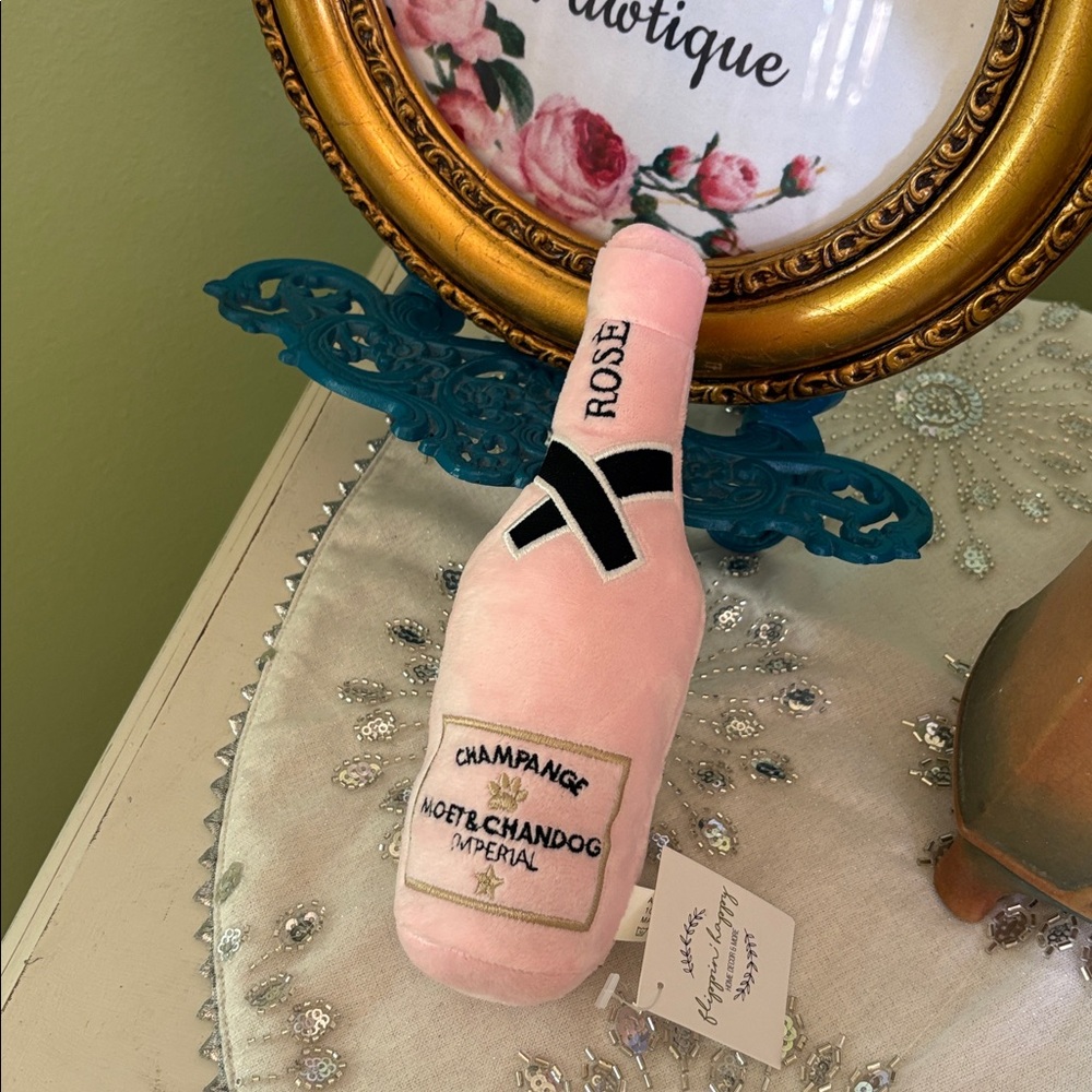 Moet & Chandon Pink Plush Champagne Bottle
From Guccis Paw Pet Pawtique